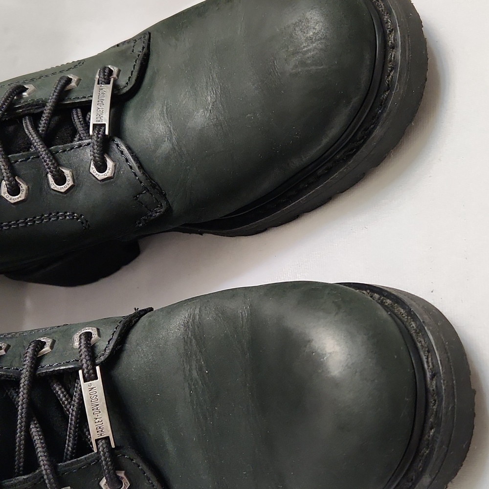 Harley-Davidson Badland Black Leather Motorcycle Riding Boots (M Size 10.5) - Picture 7 of 15